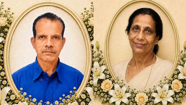 ഭർത്താവിന് അന്ത്യചുംബനം നൽകി, പിന്നാലെ കുഴഞ്ഞു വീണ് ഭാര്യയും മരിച്ചു