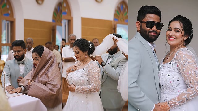 പത്ത് വർഷത്തെ പ്രണയം; നടി മാൻവി സുരേന്ദ്രൻ വിവാഹിതയായി
