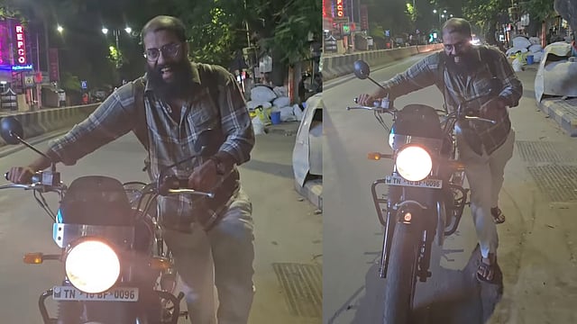 'റിയൽ മെയ്യഴകൻ കോമ്പോ', കിലോ മീറ്ററുകളോളം ബൈക്ക് തള്ളി ഗോവിന്ദ് വസന്ത; വിഡിയോയുമായി '96' സംവിധായകൻ