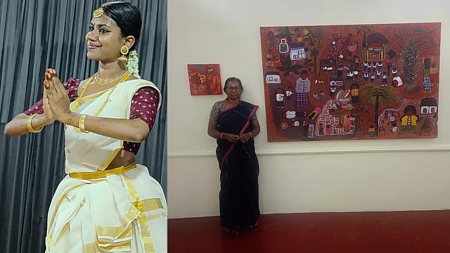 വധുവിന്റെ 'മോഹിനിയാട്ടം' വരന്റെ അമ്മായിയുടെ 'ചിത്രപ്രദർശനം'; വിവാഹ വിരുന്ന് കലകളുടെ വേദി!