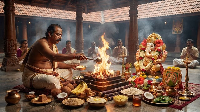 'ഭക്തന്റെ പ്രാർത്ഥന ദൈവസന്നിധിയിൽ', അഷ്ടദ്രവ്യ മഹാഗണപതി ഹോമത്തിന്റെ പ്രാധാന്യമെന്ത്?; എട്ട് പ്രത്യേക ദ്രവ്യങ്ങൾ എന്തിനെ സൂചിപ്പിക്കുന്നു?