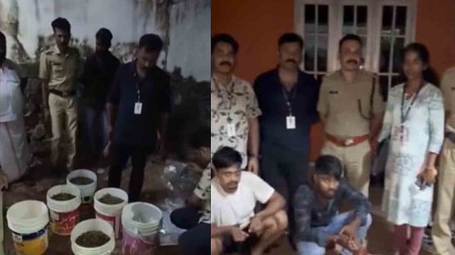 പെയിന്റ് ബക്കറ്റുകളില് ഒളിപ്പിച്ചത് 16 കിലോ കഞ്ചാവ്; കൊച്ചിയില് വന് ലഹരിവേട്ട