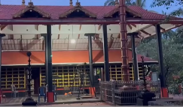 Panchaloha idol stolen from temple in Keralam's Thrissur .