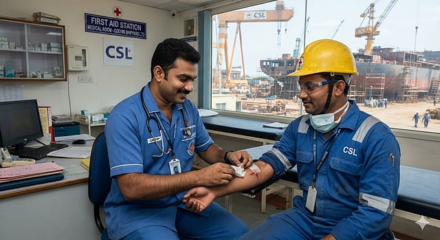 കൊച്ചിൻ ഷിപ്പ്‌യാർഡിൽ നഴ്സിന് അവസരം;  ഇപ്പോൾ അപേക്ഷിക്കാം !