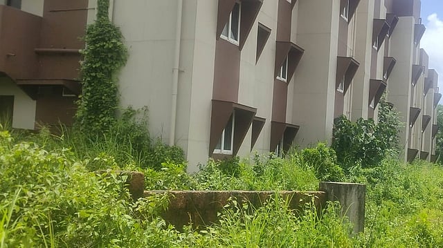6.64 കോടിയുടെ ലൈഫ് മിഷൻ ഭവനസമുച്ചയം കാടുകയറി നശിക്കുന്നു: ചെമ്മനാട് 44 കുടുംബങ്ങളുടെ വീടെന്ന സ്വപ്നം അനിശ്ചിതത്വത്തിൽ
