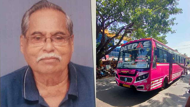 റോഡ് മുറിച്ചുകടക്കവെ സ്വകാര്യ ബസിടിച്ച് വയോധികൻ മരിച്ചു