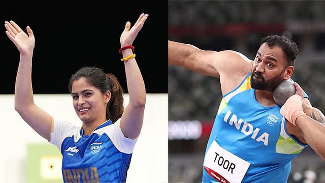 ഏഷ്യൻ ഗെയിംസ്; മനു ഭാക്കറും തജീന്ദർപാൽ സിങും ഇന്ത്യൻ പാതാകയേന്തും