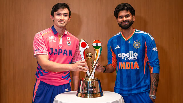 ഇതാദ്യമായി ഇന്ത്യ- ജപ്പാന് ക്രിക്കറ്റ്! ചരിത്ര പോരിൽ ടോസ് നേടി ബാറ്റിങെടുത്ത് ശ്രേയസ്