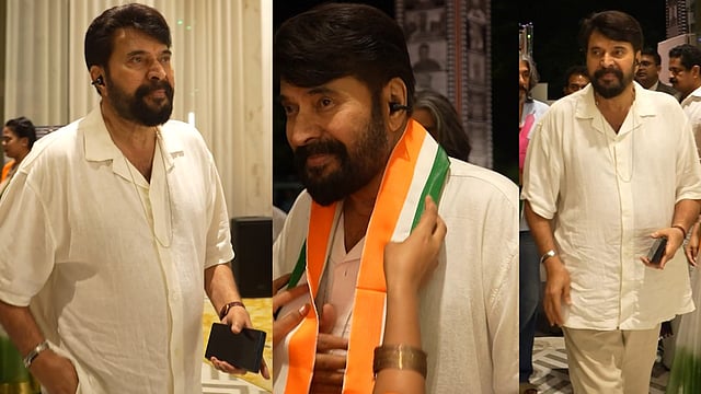 ദേശീയ പുരസ്കാരം സ്വീകരിക്കാൻ ഗുജറാത്തിലെത്തി മമ്മൂട്ടി; വൻ വരവേല്പ്