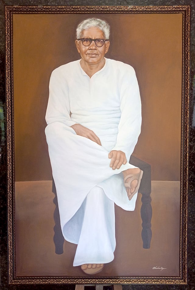 ഇടശ്ശേരി സ്മാരക മന്ദിരത്തില് സ്ഥാപിച്ചിട്ടുള്ള കവിയുടെ ഛായാചിത്രം