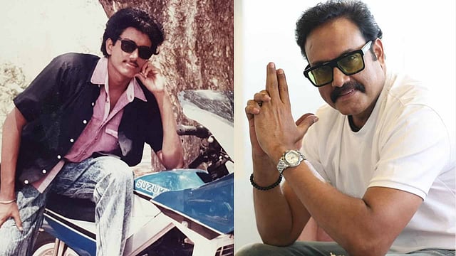 വഴിപോക്കന്റെ ബൈക്ക്,  സുഹൃത്തുക്കളുടെ വസ്ത്രങ്ങള്‍; 38 വര്‍ഷം പഴക്കമുള്ള ഫോട്ടോഷൂട്ടുമായി സുരേഷ് കൃഷ്ണ