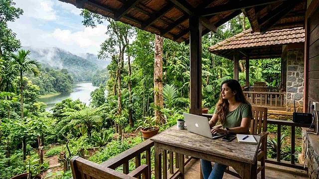 ചുവരുകള്ക്കപ്പുറം വന്യതയുടെ ഭംഗി; ഗവിയിലും സൂര്യനെല്ലിയിലും 'വര്ക്ക് ഫ്രം ഫോറസ്റ്റ്' ഒരുക്കി കെഎഫ്ഡിസി