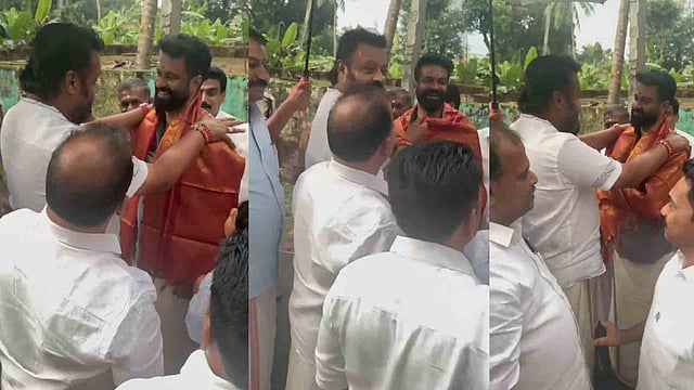 സുഗതന്‍ ജയില്‍മോചിതനായി; സ്വീകരിച്ച് കേന്ദ്രമന്ത്രി സുരേഷ് ഗോപി, വരവേറ്റ് ബിജെപി പ്രവര്‍ത്തകര്‍ ( വീഡിയോ)