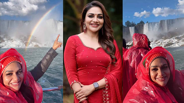 നയാഗ്ര വെള്ളച്ചാട്ടവും മഴവില്ലും കണ്ടാസ്വദിച്ച് റിമി; 'നൂറ് രൂപ കോട്ട് അവിടേയും ഉണ്ടോ?'എന്ന് ആരാധകര്