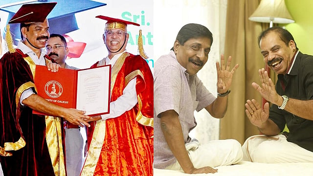 'ശ്രീനിവാസൻ കൂടെയുണ്ടാകുമ്പോഴാണ് ഞാൻ പൂർണനാകുന്നത്, ഇത് അദ്ദേഹത്തിനും കൂടിയുള്ളത്'; ഡി.ലിറ്റ് ബിരുദം ഏറ്റുവാങ്ങി സത്യൻ അന്തിക്കാട്