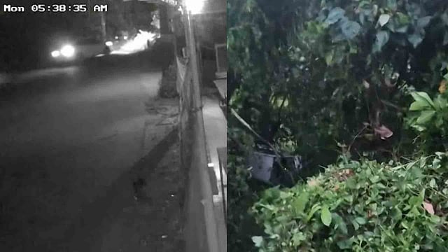 കാര് നിയന്ത്രണം വിട്ട് തലകീഴായി താഴ്ചയിലേക്ക് മറിഞ്ഞു; രണ്ടുപേര്ക്ക് പരിക്ക്