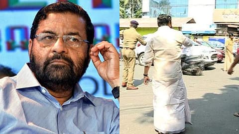 ഗതാഗതക്കുരുക്കില്‍ നട്ടംതിരിഞ്ഞു; സഹികെട്ട് നേരിട്ട് റോഡിലിറങ്ങി ഗതാഗതം നിയന്ത്രിച്ച് മന്ത്രി