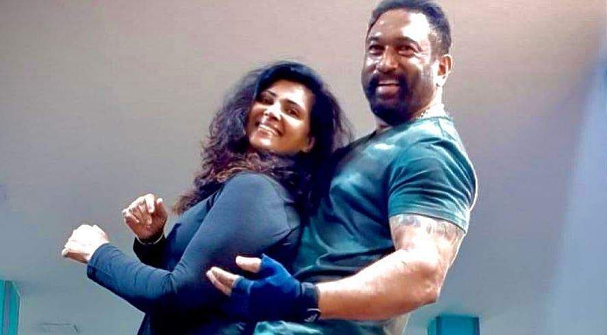 'എന്റെ എക്കാലത്തേയും സൂപ്പർസ്റ്റാര്‌‍', വാണി വിശ്വനാഥിനൊപ്പം വർക്കൗട്ട് ചെയ്ത് ബാബുരാജ്; ചിത്രം വൈറൽ