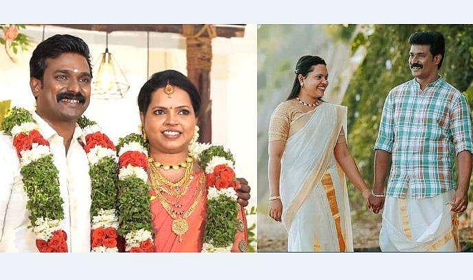 20 വർഷത്തെ പ്രണയം, നടൻ മിഥുൻ ദാസ് വിവാഹിതനായി; വധു ജിൻസി 