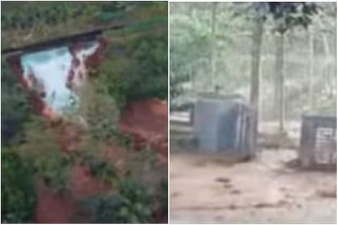 മൂവാറ്റുപുഴയില് കനാല് 15 അടി താഴ്ചയിലേക്ക് ഇടിഞ്ഞു വീണു; കാര് യാത്രക്കാര് രക്ഷപ്പെട്ടത് തലനാരിഴയ്ക്ക്