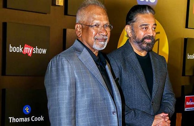മുംബൈ ഫിലിം ഫെസ്റ്റിവലിൽ പങ്കെടുക്കാൻ എത്തിയ മണിരത്നവും കമൽ ഹാസനും/ ചിത്രം: പിടിഐ