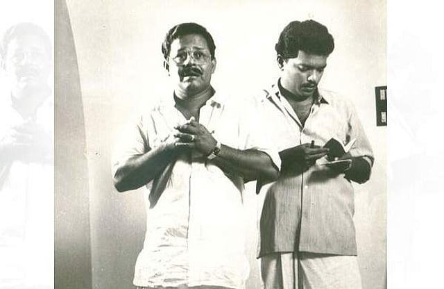 അപൂർവ്വം ചിലർ എന്ന സിനിമയിൽ ജഗദീഷിനൊപ്പം ഇന്നസെന്റ്