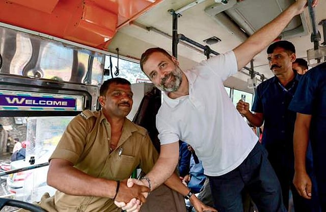 ബിജെപിയുടേത് ധ്രുവീകരണ രാഷ്ട്രീയമാണെന്ന മുദ്രാവാക്യം ഉയർത്തിയാണ് കോൺഗ്രസ് പ്രചാരണം നയിച്ചത്/ ചിത്രം: എഎൻഐ