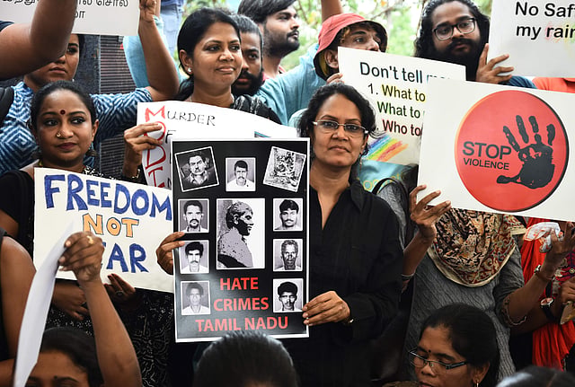 ആള്ക്കൂട്ട കൊലപാതകങ്ങള്ക്കെതിരെ ചെന്നൈയില് നടന്ന പ്രതിഷേധം
