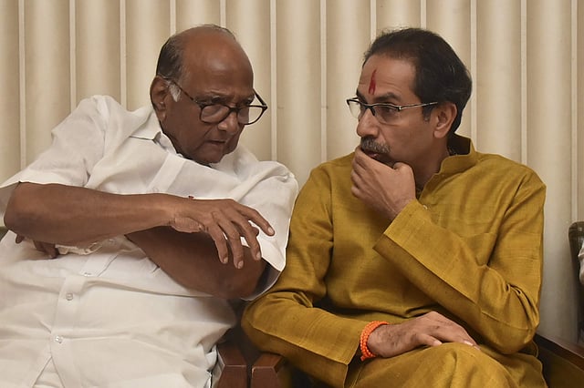 എൻസിപി പ്രസിഡന്റ് ശരദ് പവാർ, ഉദ്ധവ് താക്കറെ