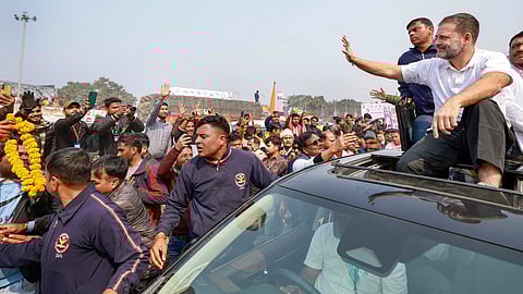  കിഷന്‍ഗഞ്ചില്‍ ഭാരത് ജോഡോ ന്യായ് യാത്രയ്ക്കിടെ രാഹുല്‍ ഗാന്ധി