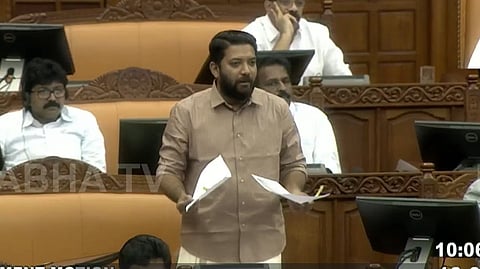 ഷാഫി പറമ്പിൽ നിയമസഭയിൽ