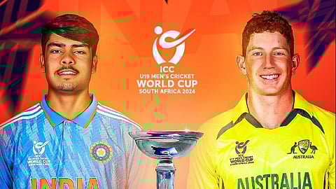 അണ്ടര്‍19 ലോകകപ്പ് ഫൈനലില്‍ ഇന്ത്യ - ഓസ്‌ട്രേലിയ പോരാട്ടം