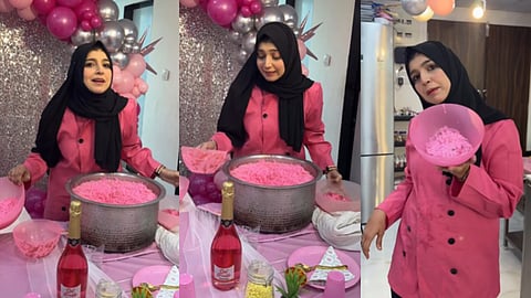 വൈറലായി പിങ്ക് ബിരിയാണി