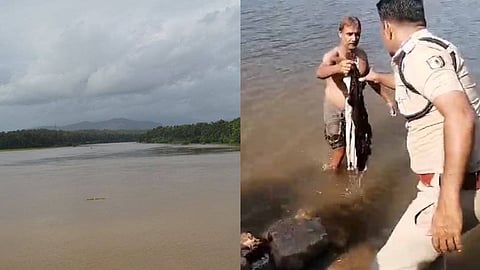 ചാലിയാര്‍ പുഴ- പുഴയില്‍ നിന്ന് കണ്ടെടുത്ത വിദ്യാര്‍ഥിനിയുടെ വസ്ത്രങ്ങള്‍