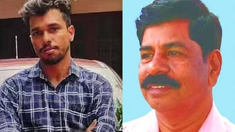 അറസ്റ്റിലായ അഭിലാഷ്, മരിച്ച സത്യനാഥന്‍
