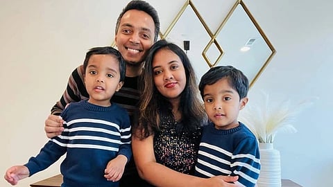 കലിഫോർണിയയിൽ മരിച്ച നിലയിൽ കണ്ടെത്തിയ ആനന്ദ് സുജിത് ഹെൻറി, ഭാര്യ ആലീസ് പ്രിയങ്ക, ഇരട്ടക്കുട്ടികളായ നോഹ, നെയ്തൻ