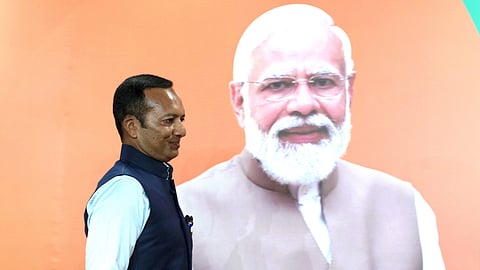 നവീന്‍ ജിന്‍ഡല്‍ ബിജെപി പാര്‍ട്ടി ആസ്ഥാനത്ത് എത്തിയപ്പോള്‍