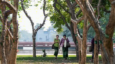 ഡൽഹി കർത്തവ്യ പഥിൽ ടൂറിസ്റ്റുകൾ  