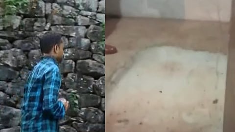 നിതീഷിനെ തെളിവെടുപ്പിന്
 എത്തിച്ചപ്പോൾ, വിജയനെ കുഴിച്ചിട്ട തറ 