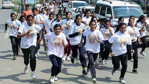 മഹിളാ മോർച്ച മാരത്തോണിൽ നിന്ന്