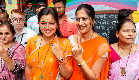 ലോക്‌സഭാ തെരഞ്ഞെടുപ്പ് രണ്ടാംഘട്ടം രാജ്യത്ത് 61 ശതമാനം പോളിങ്;  ത്രിപുരയില്‍ റെക്കോര്‍ഡ്; മണിപ്പൂരില്‍ 77.18