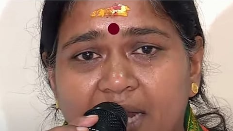 Shobha Surendran became emotional at the press conference