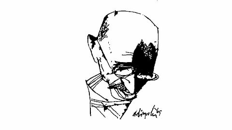 Gandhi/illustration: KM Adimoolam