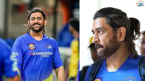 Dhoni rocks new hairstyle 
