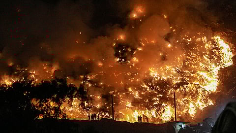 ഗാസിപൂർ മാലിന്യനിക്ഷേപ കേന്ദ്രത്തിലുണ്ടായ തീപിടിത്തം  