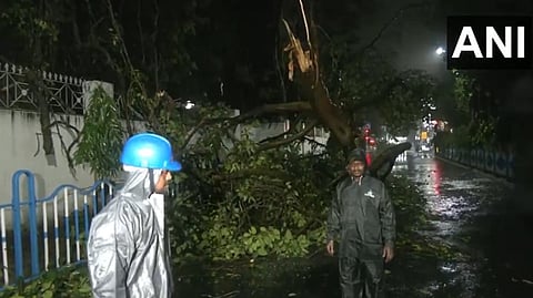 ദേശീയ ദുരന്ത നിവാരണ സേന മരങ്ങള്‍ മുറിച്ച് മാറ്റുകയാണ്