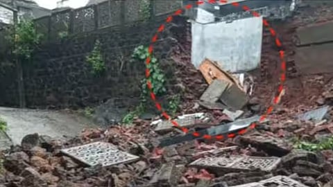 പള്ളി സെമിത്തേരിയുടെ പൊളിഞ്ഞ മതില്‍