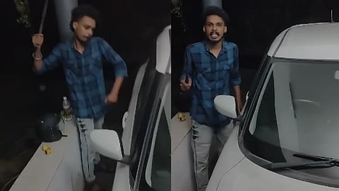 A young man who broke into a house in Koratti was arrested