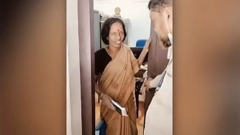 Woman locked in panchayat office; Case against BEO
