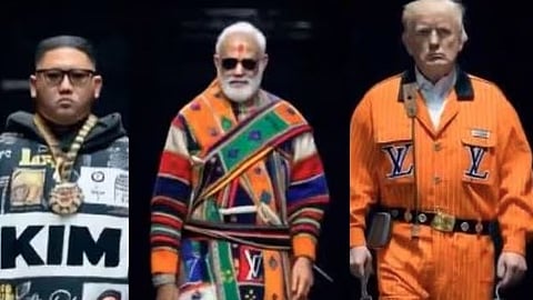 Modi, Biden, Putin Musk shares video of AI ramp walk